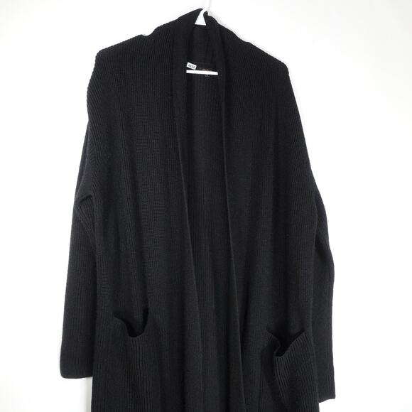 VGUC Quince Quince Australian Merino Wool Duster Cardigan Fisherman Women Medium - Picture 3 of 10